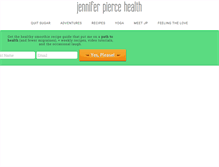 Tablet Screenshot of jenniferpiercehealth.com